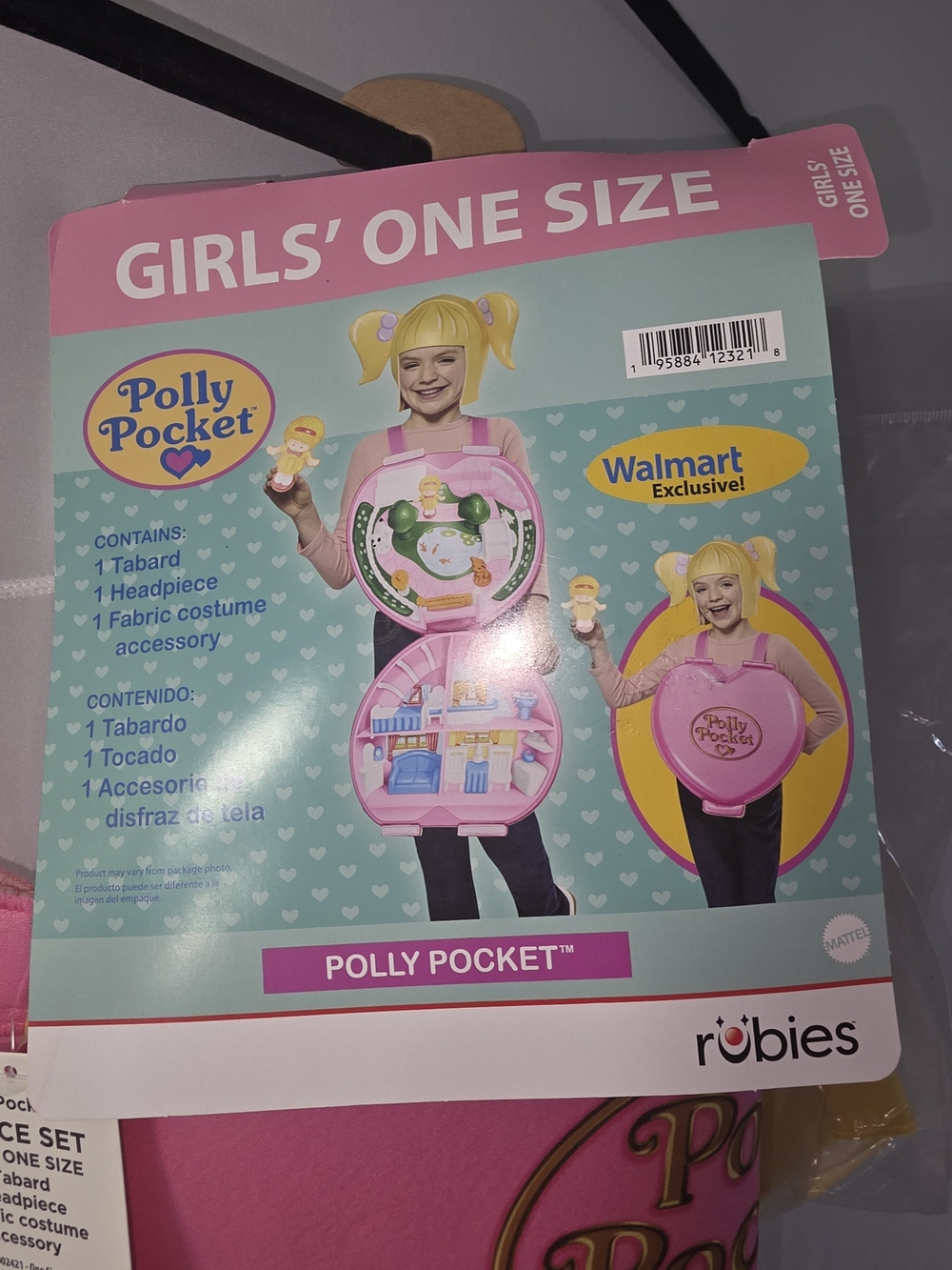 Celebrate It Polly Pocket Girls' One Size Pink Playset Costume